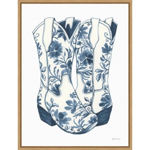 Amanti Art 23"x30" Kickin It Chinoiserie by Yvette St. Amant Framed Canvas Wall Art - 1 of 4