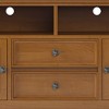 72" Solid Wood Transitional Style TV Media Stand with Cord Management, Adjustable Shelves and Metal Drawer Glides for Living Room - 3 of 4
