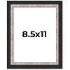 PosterPalooza | Photo Size Simple Silver Picture Frame - UV Acrylic, Foam Board Backing, Hanging Hardware - 2 of 4