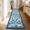 Indoor Modern Area Rugs Animals Pattern Abstract Low Pile Carpets for Living Room Bedroom Indoor Washable Non Slip Soft Floor Carpet - 3 of 4