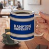 Hampton University HU Stripes Ceramic Coffee Mug, Novelty Gift Mugs for Coffee, Tea and Hot Drinks, 11oz, White - 4 of 4