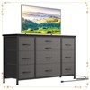 10 Drawer Dresser, 55 Inch TV Stand with Power Outlet Entertainment Center - 3 of 4
