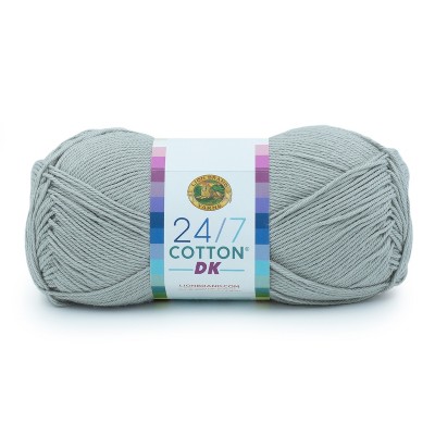 Lion Brand 24/7 Cotton DK Yarn-Silver Lining