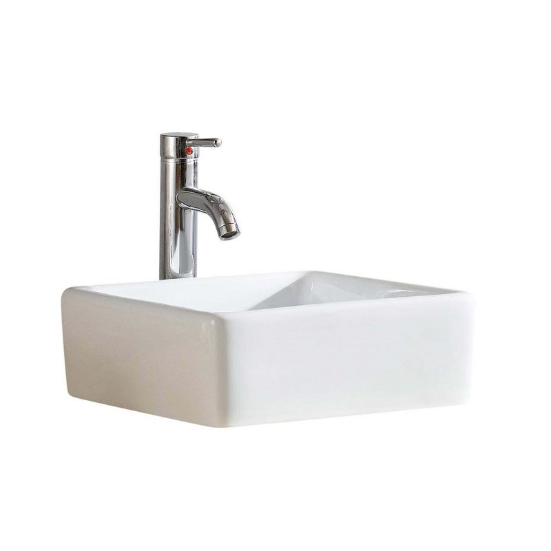 Fine Fixtures Square Vessel Sink Vitreous China, 1 of 7