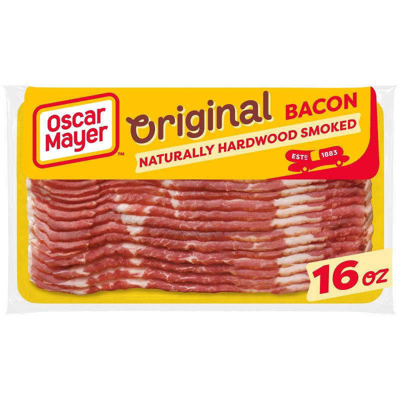 Oscar Mayer Hardwood Smoked Bacon - 16oz, 1 of 15