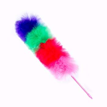 Kitchen + Home Large Static Duster - 27" Inch Electrostatic Feather Duster - Peacock