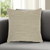 HomeRoots Taupe Distressed Stripes Throw Pillow - 2 of 4
