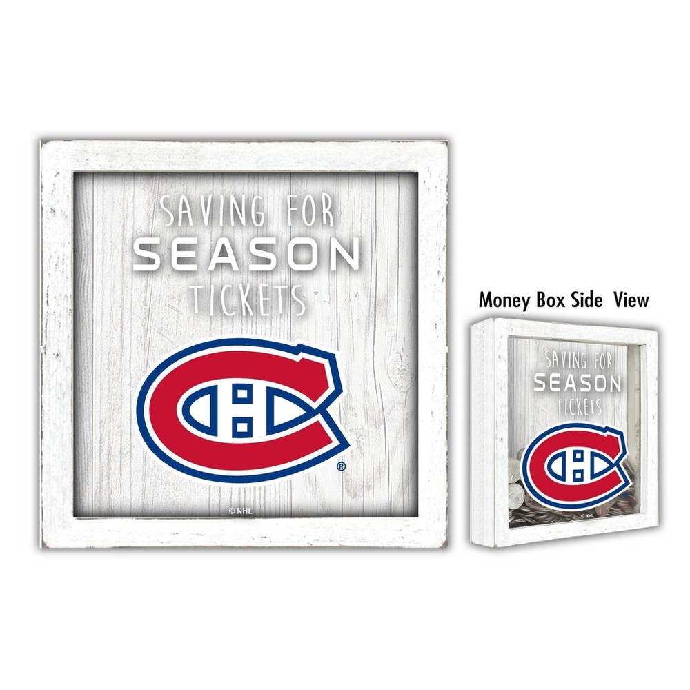 NHL Montreal Canadiens Saving for Tickets Money Box