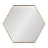 22" x 25" Rhodes Hexagon Wall Mirror Gold - Kate & Laurel All Things Decor - image 2 of 4