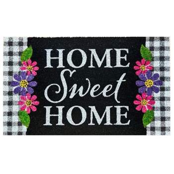 Home Sweet Home Flowers Coir Spring Doormat 30" x 18" Indoor Outdoor Briarwood Lane