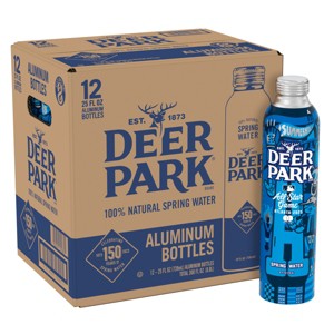 Deer Park Aluminum Bottle Spring Water - 12pk/25 fl oz Bottles - 1 of 4