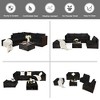 Tangkula 6PCS Rattan Patio Sectional Sofa Set Outdoor Furniture Set w/ Black Cushions - 4 of 4