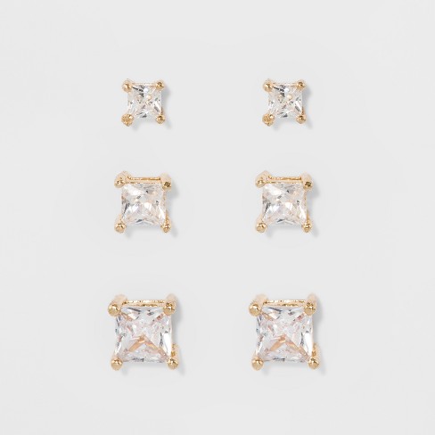 3 piece deals stud earring set