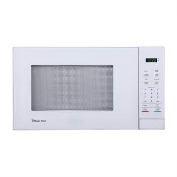 Magic Chef MC110MW Countertop Microwave Oven, Standard Microwave with Auto-defrost Feature For Kitchen Spaces, 1,000 Watts, 1.1 Cubic Feet, White