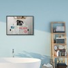 Stupell Industries Bathroom Pug with Newspaper Framed Giclee Art - 3 of 4