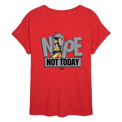 Women's - Marvel - Wolverine Nope Not Today Oversized Graphic T-Shirt