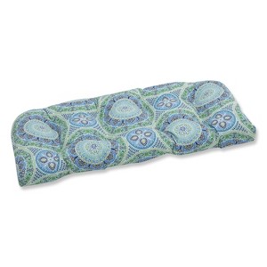 Outdoor/Indoor Delancey Wicker Loveseat Cushion - Pillow Perfect - 1 of 2