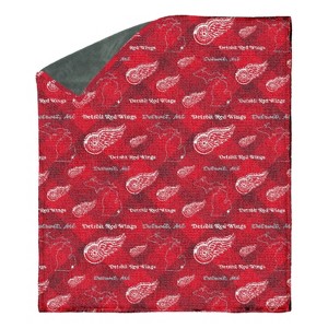 NHL Detroit Red Wings 60"x70" Uplift Chenille Throw Blanket - 1 of 3