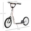 Youth Kick Scooter for Kids 5+ with Adjustable Handlebar, Dual Brakes & Inflatable Wheels - 3 of 4