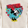 Boys' - Disney - Together Fur Ever Minnie Figaro Graphic Long Sleeve Fleece Sweatshirt - 2 of 4