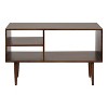 Kate and Laurel Locklear Rectangle Wood Console Table, 38x14x25, Walnut Brown - 3 of 4