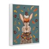 Stupell Industries Festive Autumnal Hare Black Framed Giclee Art - 3 of 4