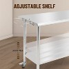 48"x24" Stainless Steel Prep Table w/ Undershelf & Wheels - Heavy-Duty Commercial Worktable for Kitchens - 4 of 4