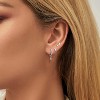 FIBO Sterling Silver Earring Sets for Multiple Piercing 14K Gold Plated | Hypoallergenic | Dainty Huggie, Hoop, Drop & Stud Collection - 4 of 4