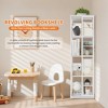 360° Rotating Bookshelf, 54 Inch Metal Bookshelf Tower, Freestanding Bookshelf Organizer for Living Room, Bedroom, Office, Study - 4 of 4