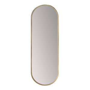 Brewster Penelope Gold Oval Linear Wall Mirror : 60" Modern Metal Frame, No Assembly Required - 1 of 4