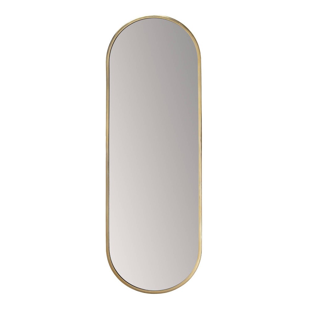 Photos - Wall Mirror Penelope Gold Oval Linear  - Brewster