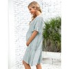 Women's Maternity Casual Dress  Flowy Floral Print, Ruffle leeves - 4 of 4