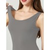 DOMETOUR Solid Color Fashion Short Sports Jumpsuit,High Elastic V Back Yoga Jumpsuit - 2 of 3
