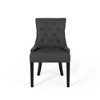 CAVINAS Modern Cheney Dining Chair, Seating for Dining, Accent Chair, Upholstered Armless Chair with Diamond Stitching and Wooden Legs (set of 2) - 4 of 4
