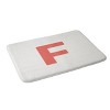Deny Designs April Lane Art Block Monogram Memory Foam Bath Mat - 2 of 4