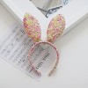 Summer Crystal - Sequin Bunny Ear Headband - 1 Pack - 4 of 4