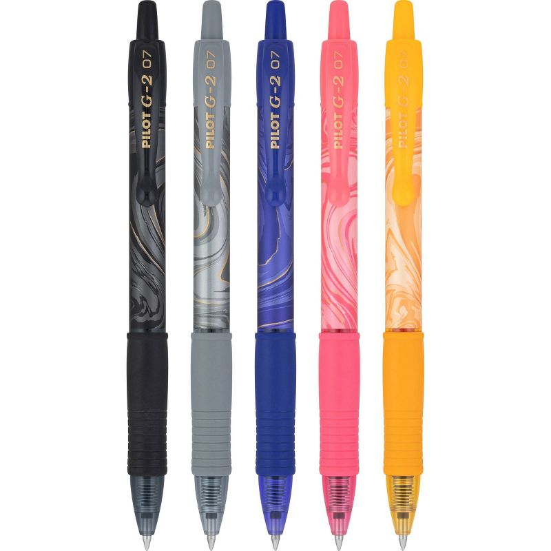 Pilot 5pk G2 Mineral Art Collection Gel Pens Fine Point 0.7mm Assorted Inks, 4 of 7
