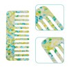 Unique Bargains Anti-Static Hair Comb Wide Tooth for Thick Curly Hair Hair Care Detangling Comb For Wet and Dry Dark 2.5mm Thick Light Green 2 Pcs - 3 of 4