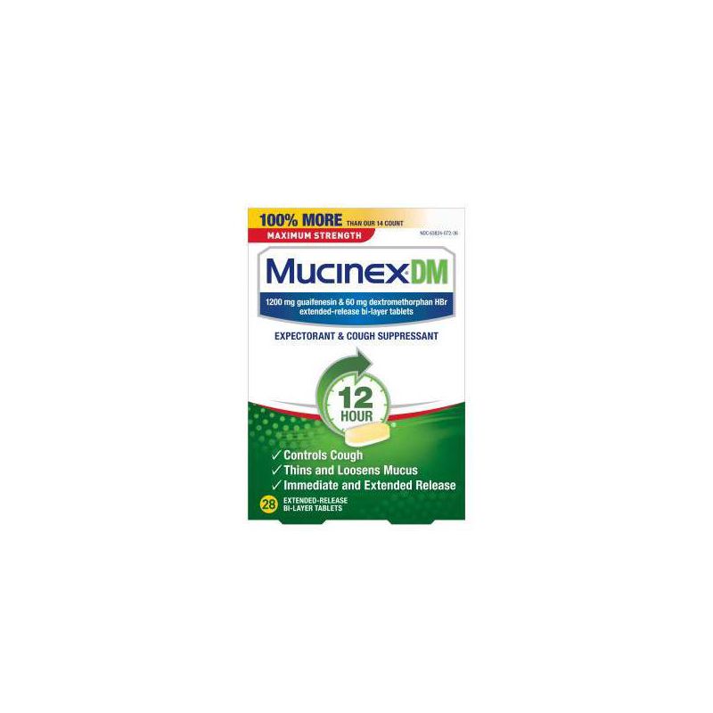  Mucinex DM Max Strength 12 Hour Cough Medicine - Tablets, 2 of 4