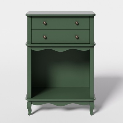 FURNIinspire Pet Storage Cabinet , 2 Drawers and Semi-Open Space, Hidden Cat Litter Box,27.5"*15.7"*39.7"