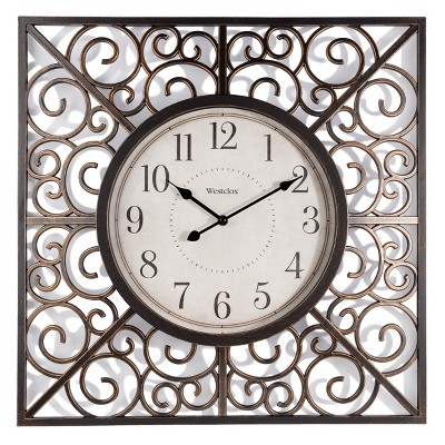 20" Wall Clock with Open Case Frame - Westclox