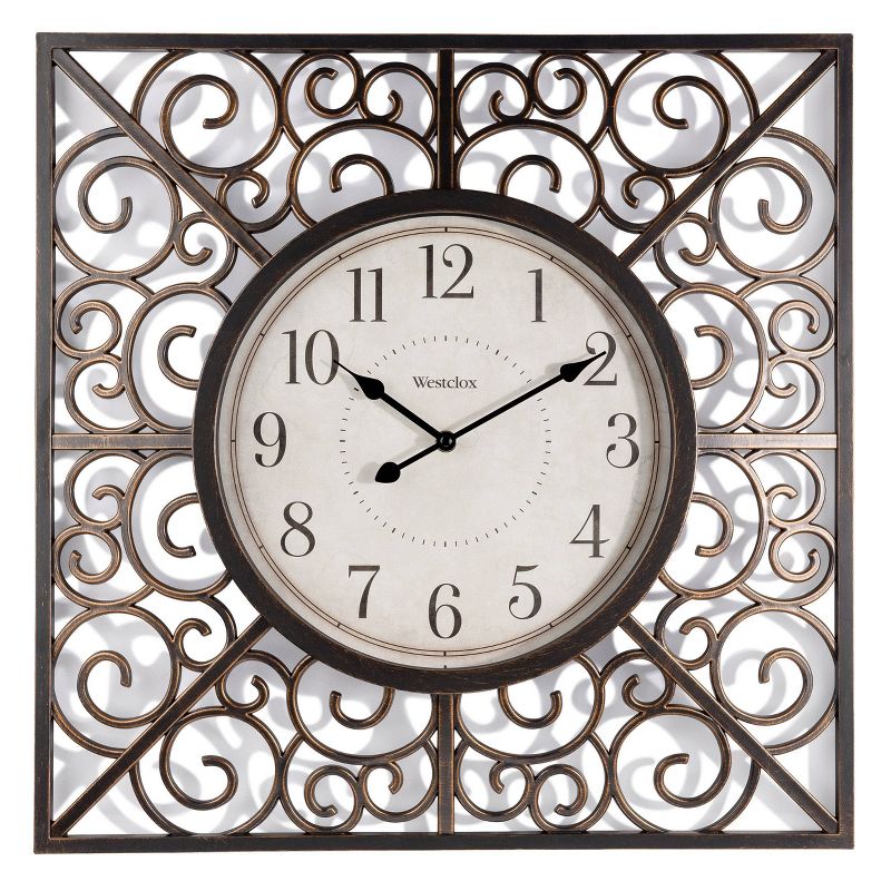 20&#34; Wall Clock with Open Case Frame - Westclox, 1 of 8