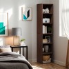 Hommoo 70.9" Corner Bookcase, Modern 6-Tier Narrow Cube Display Shelves - 4 of 4