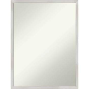 20" x 26" Non-Beveled Svelte Silver Wood Bathroom Wall Mirror - Amanti Art