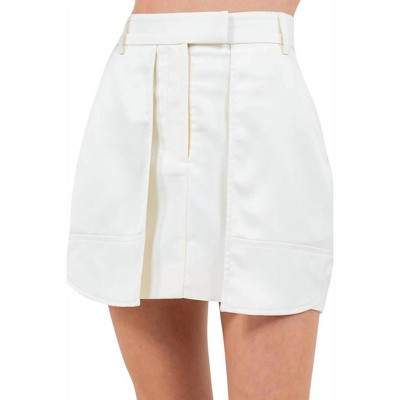 Women's Marisol Overlay Satin Pocket Skirt - WHITEROOM+CACTUS