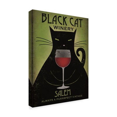 Trademark Fine Art -Ryan Fowler 'Black Cat Winery Salem' Canvas Art