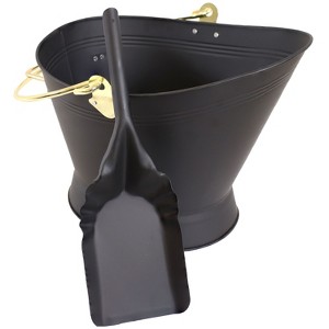 Sunnydaze Vintage-Style Fireplace Ash Bucket with Scoop - 1 of 4