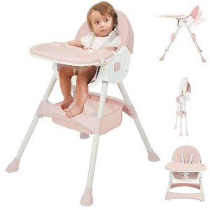 Napei 6- in -1 Baby High Chair with 5 -Point Safety Harness - 1 of 3