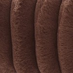 brown + faux fur