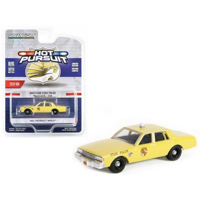 1983 Chevrolet Impala Yellow "Maryland State Police" "Hot Pursuit" Series 45 1/64 Diecast Model Car by Greenlight